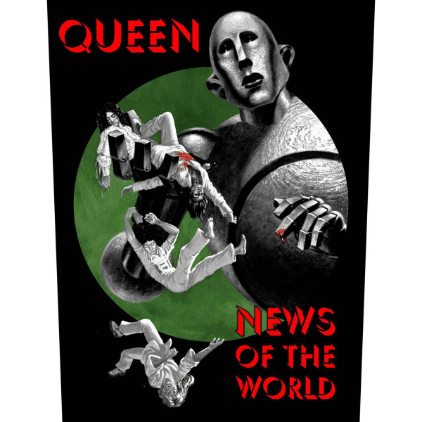Queen News Of The World Patch One Size Svart/Grå/Röd Black/Grey/Red One Size