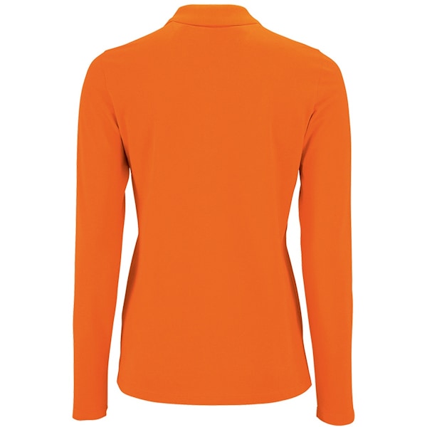 SOLS Dam/Kvinnor Perfekt Långärmad Pique Poloskjorta 3XL Ora Orange 3XL