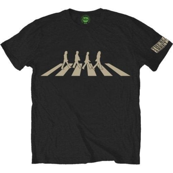 The Beatles Unisex Adult Abbey Road Silhouette T-Shirt S Svart Black S