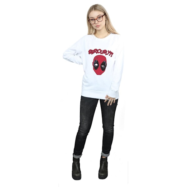 Marvel Womens/Ladies Deadpool Seriously Sweatshirt XXL Vit White XXL