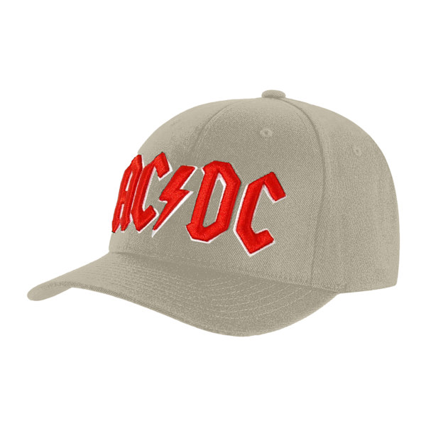 AC/DC Unisex Vuxen Logo Baseball Cap One Size Sand Sand One Size