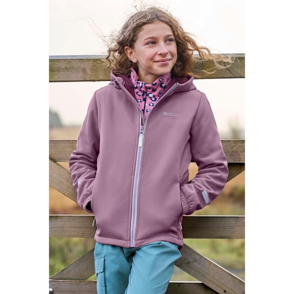 Mountain Warehouse Barn/Barn Huxley Reflex Softshelljacka Blue 3-4 Years
