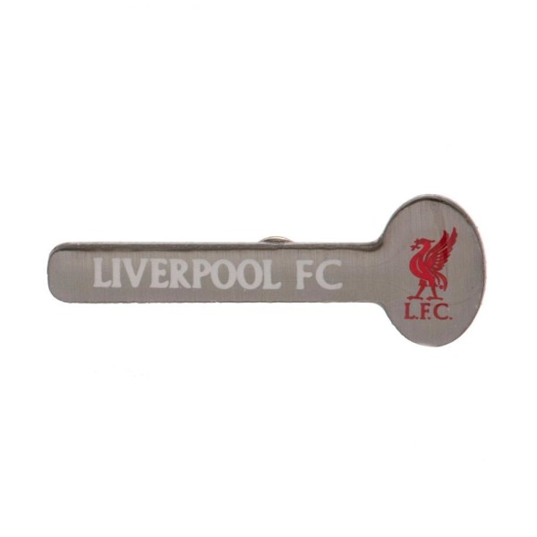 Liverpool FC Text Metal Badge One Size Silver Silver One Size