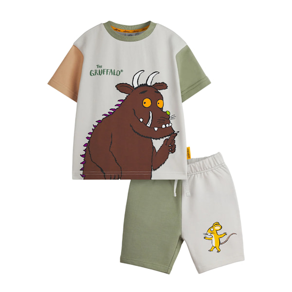 The Gruffalo Boys Colour Block T-Shirt & Shorts Set 18-24 Månader Multicoloured 18-24 Months
