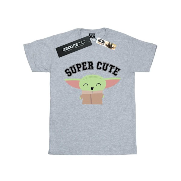 Star Wars Mens The Mandalorian Super Cute T-Shirt M Sports Grey Sports Grey M