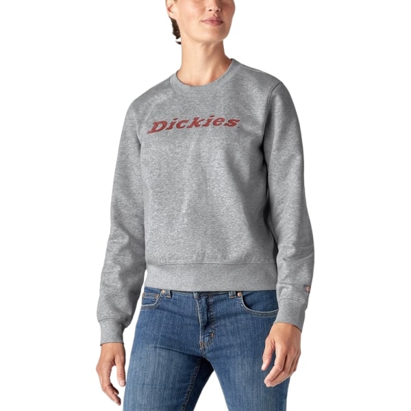 Dickies Dam/Dam Wordmark Heavyweight Sweatshirt med rund hals Heather Grey S