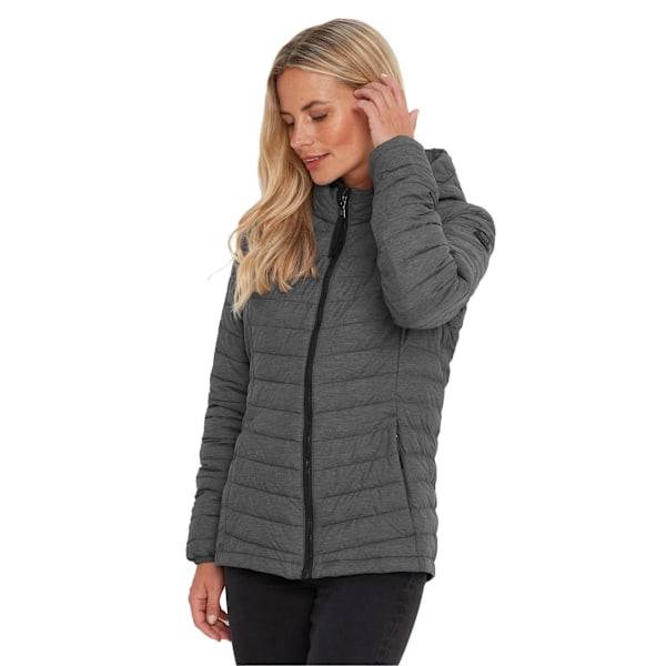 TOG24 Damjacka Garriston Plain Padded, Storlek 10 UK, Grå Melange Grey Marl 10 UK