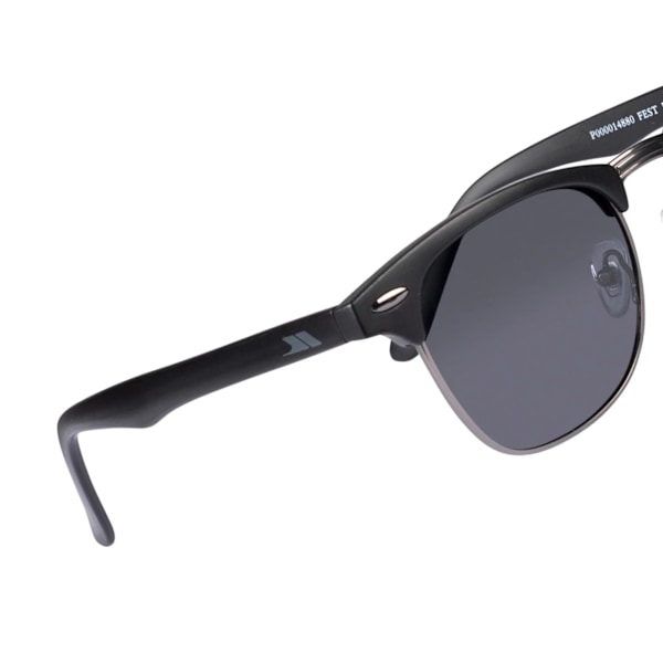 Trespass Unisex Adult Fest II Solglasögon One Size Matt Black/Gu Matt Black/Gunmetal Grey One Size
