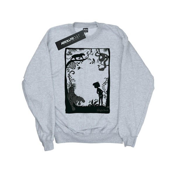 Disney Boys The Jungle Book Silhouette Poster Sweatshirt 5-6 år Sports Grey 5-6 Years