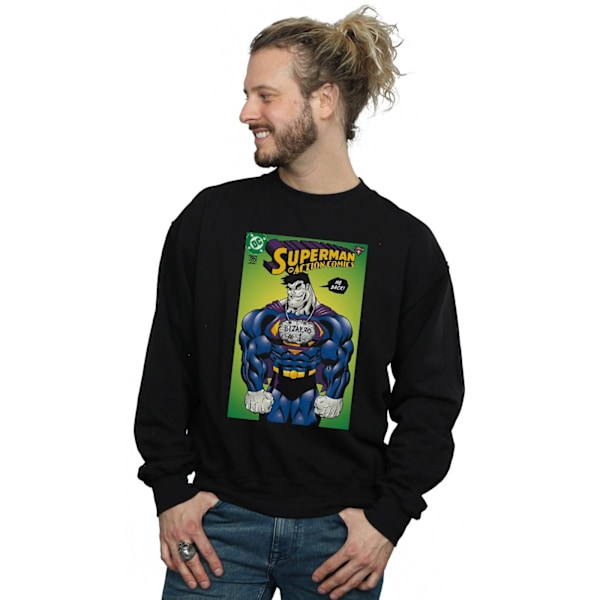 DC Comics Superman Bizarro Action Comics 785 Omslag Sweatshirt för Herrar Black XXL