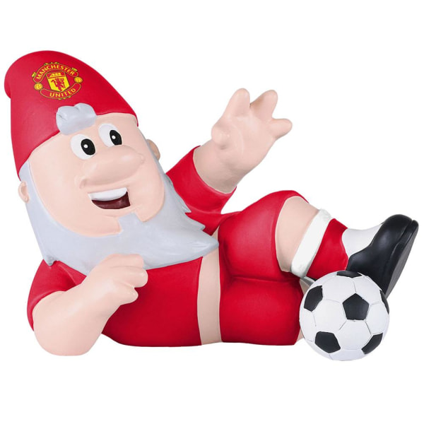 Manchester United FC Sliding Tackle Garden Gnome One Size Röd/Y Red/Yellow/White One Size