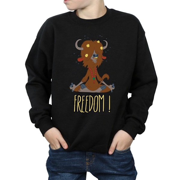 Disney Boys Zootropolis Yak dom Sweatshirt 7-8 år Svart Black 7-8 Years