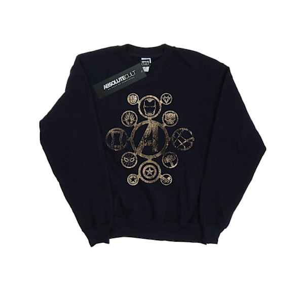 Marvel Boys Avengers Infinity War Icons Sweatshirt 7-8 år Marinblå Navy Blue 7-8 Years