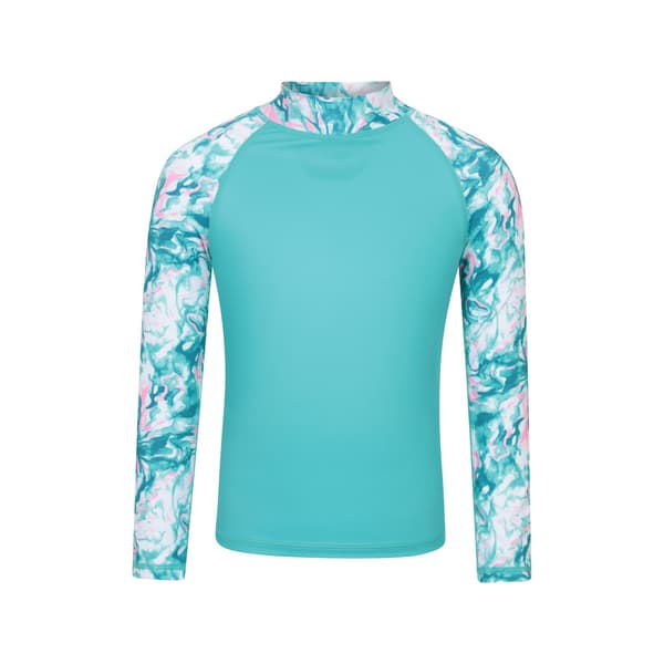 Mountain Warehouse Barn/Barn Marmorerad Långärmad Ra Turquoise 13 Years