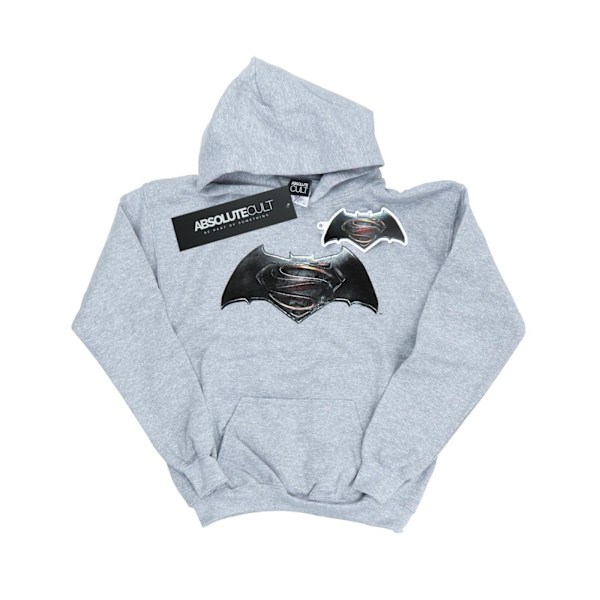 DC Comics Herr Batman v Superman Logo Hoodie L Sports Grey Sports Grey L