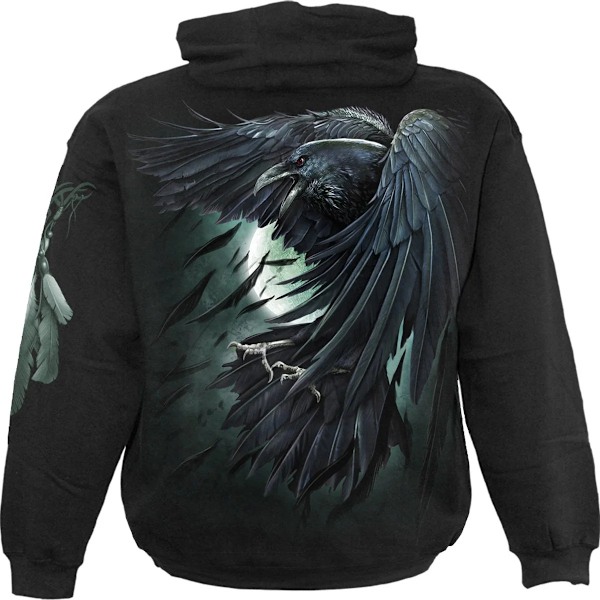 Spiral Direct Unisex Vuxen Shadow Raven Hoodie XXL Svart Black XXL