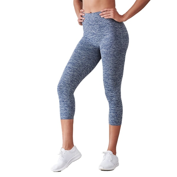 Tombo Dam/Damer Sömlösa 3/4 Leggings XXS-XS Marin Marl Navy Marl XXS-XS