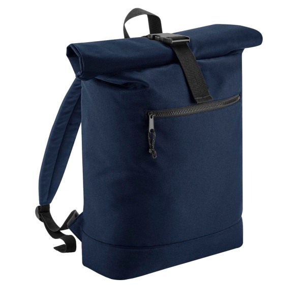 Bagbase Roll Top Återvunnen ryggsäck One Size Marinblå Navy Blue One Size