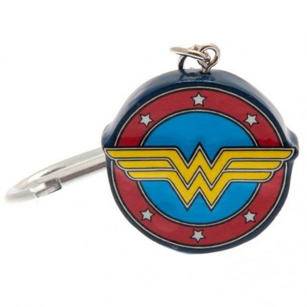 Wonder Woman Emblem 3D nyckelring One Size Röd/Blå/Guld Red/Blue/Gold One Size
