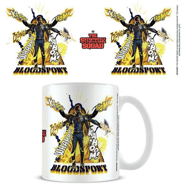 Suicide Squad Bam Bloodsport Mugg En Storlek Vit/Gul/Marinblå White/Yellow/Navy One Size