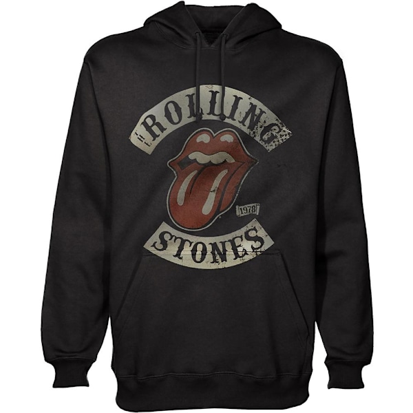 The Rolling Stones Unisex Adult Tour 1978 Pullover Hoodie XL Svart Black XL