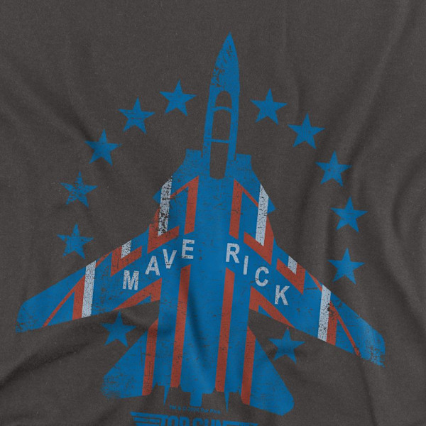 Top Gun Unisex Vuxen Maverick T-Shirt XL Kolgrå Charcoal XL
