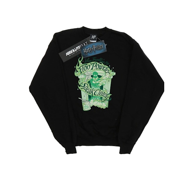 Harry Potter Floo Powder Sweatshirt för män 4XL Svart Black 4XL