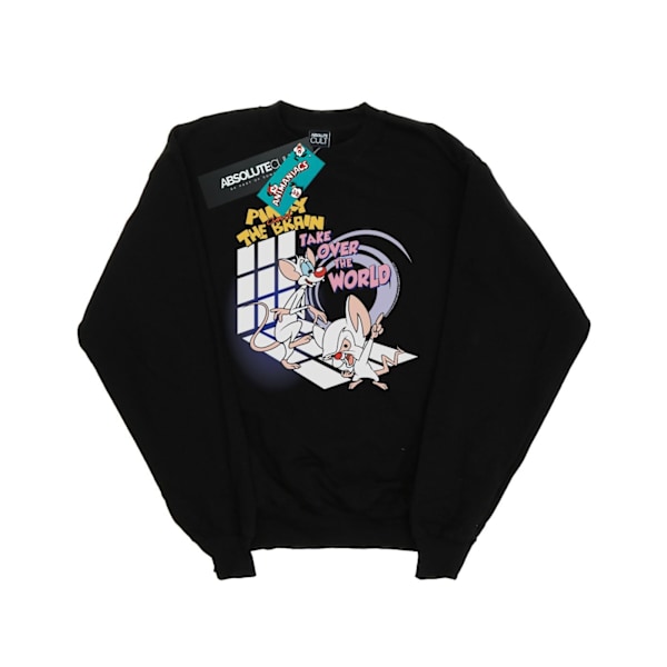 Animaniacs Boys Pinky And The Brain Take Over The World Sweatshirt Black 9-11 Years