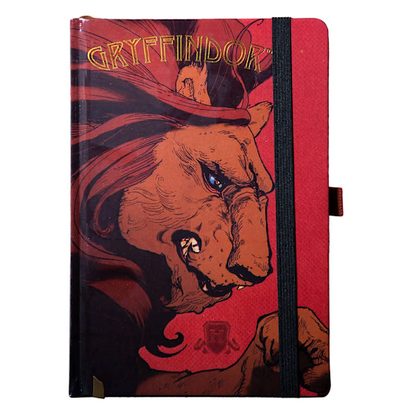 Harry Potter Intricate Houses Gryffindor A5 Notebook One Size R Red/Brown One Size