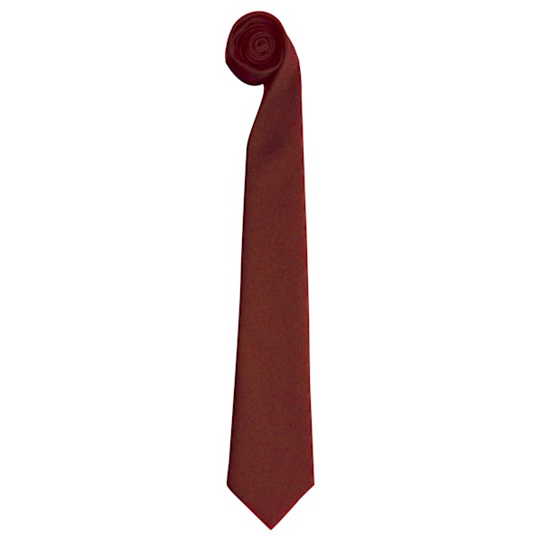 Premier Tie - Herrs enfärgad slips till jobbet, en storlek, vinröd Burgundy One Size