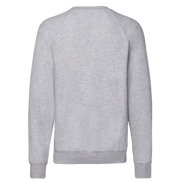 Fruit of the Loom Unisex Lätt Raglan Sweatshirt S Heather Grey S