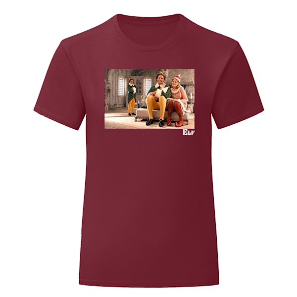 Elf Pojkar Familj T-shirt 9-11 År Bourgogne Burgundy 9-11 Years