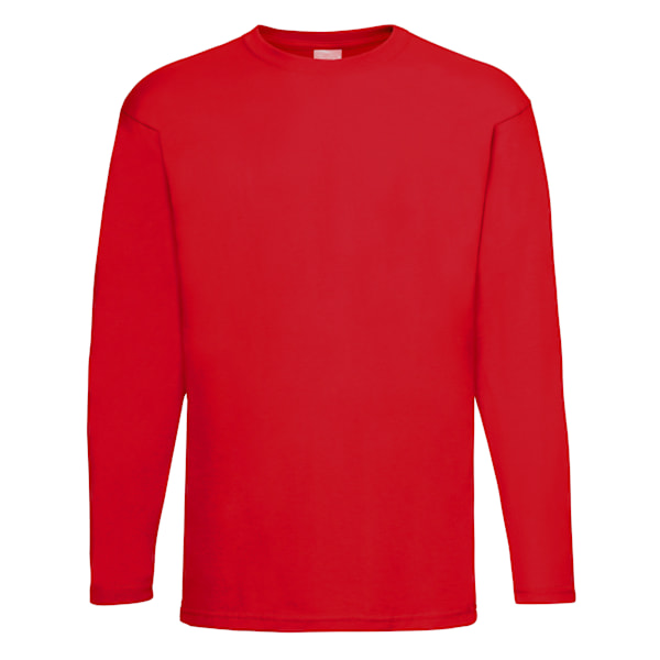 Herr Value Långärmad Casual T-shirt Medium Bright Red Bright Red Medium