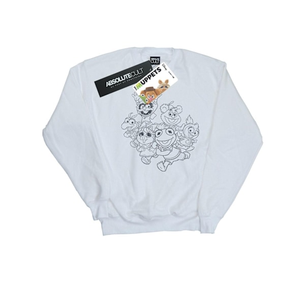 Disney Pojkar The Muppets Muppet Babies Mono Grupp Tröja 12- White 12-13 Years