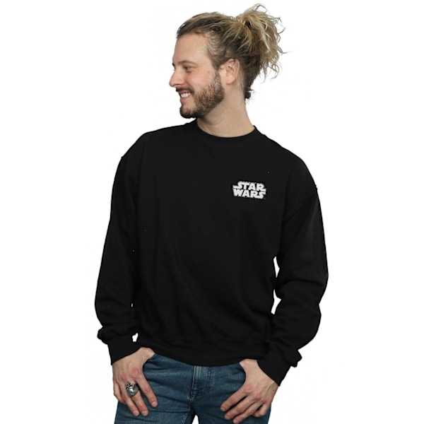Star Wars Herr Logo Badge Sweatshirt 3XL Svart Black 3XL