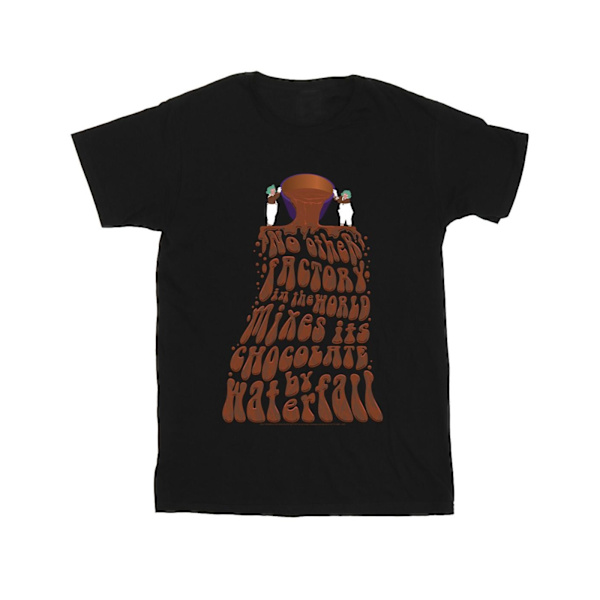 Willy Wonka Boys Chocolate Waterfall T-Shirt 9-11 år Svart Black 9-11 Years