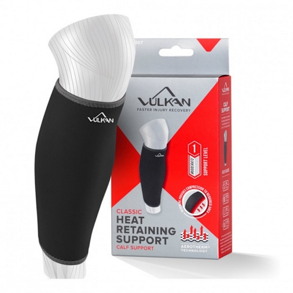 Vulkan Unisex Neopren Kompressionsvadstöd för Vuxna M Svart Black M