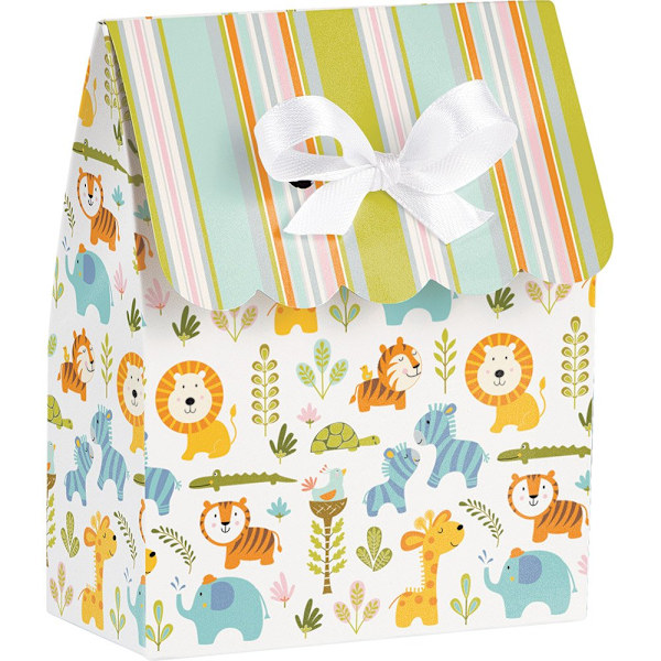 Creative Party Happi Jungle Papperspåsar (12-pack) En storlek White/Multicoloured One Size