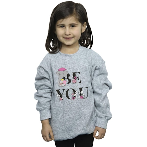 Disney Girls Dumbo Be You Sweatshirt 5-6 år Sports Grey Sports Grey 5-6 Years