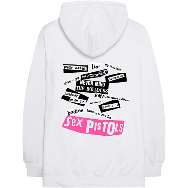 Sex Pistols Unisex Vuxen Never Mind The Bollocks Hoodie S Vit White S