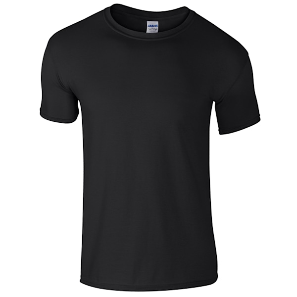 Gildan Herr Kortärmad Soft-Style T-shirt 4XL Svart Black 4XL