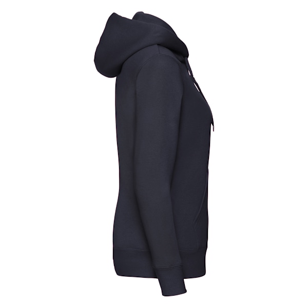 Fruit of the Loom Dam/Damer Premium Lady Fit Full Zip Hoodi Deep Navy 18 UK