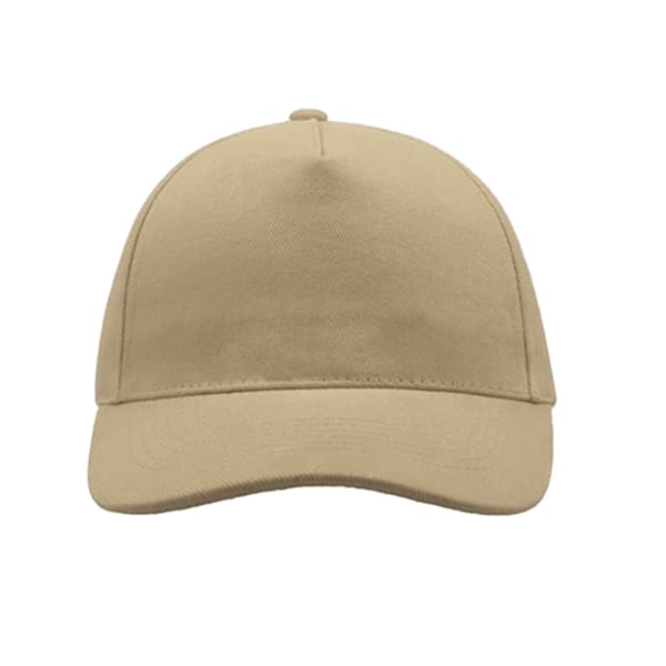 Atlantis Liberty Five Buckle Heavy Brush Cotton 5 Panel Cap One Khaki One Size