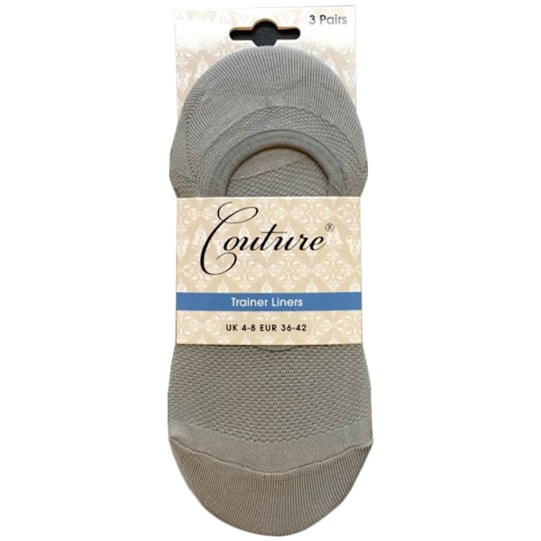 Couture Dam/Damstrumpor för träning (3-pack) One Size Svart/ Black/Grey/White One Size
