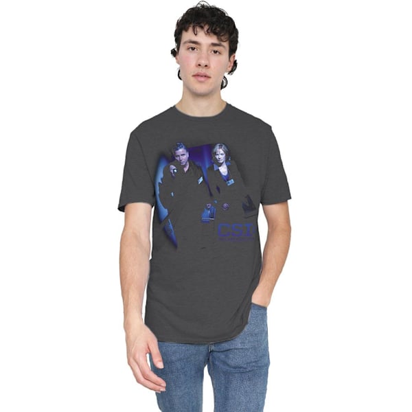 CSI Unisex Vuxen På Plats T-Shirt S Kolgrå Charcoal S