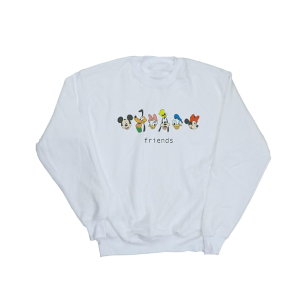 Disney Dam/Dam Mickey Mouse Och Vänner Sweatshirt M Vit White M