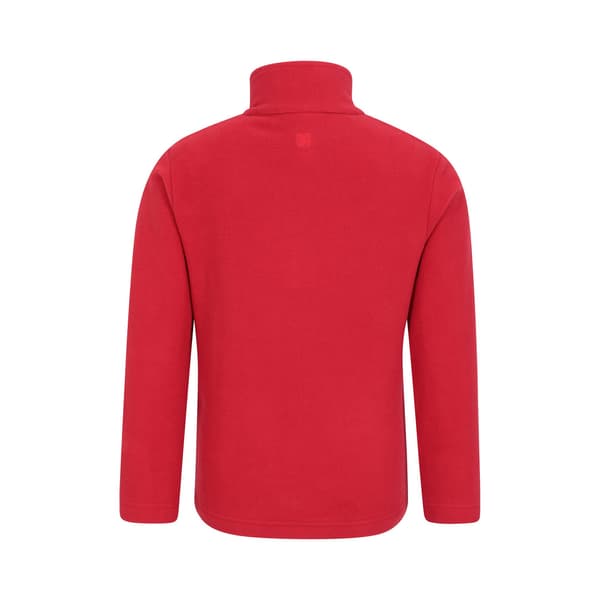 Mountain Warehouse Barn/Barn Camber II Half Zip Fleece Jac Red 7-8 Years