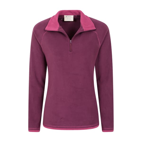 Mountain Warehouse Dam/Dam Montana Half Zip Fleecetröja 8 Berry 8 UK