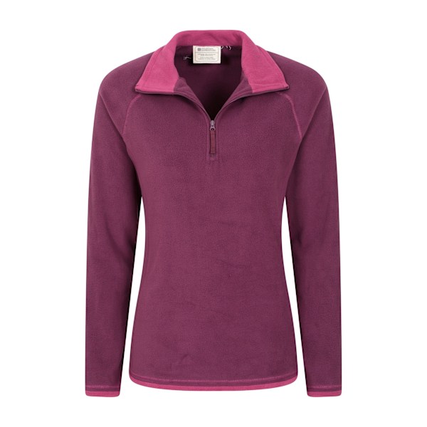 Mountain Warehouse Womens/Ladies Montana Half Zip Fleece Top 16 Berry 16 UK