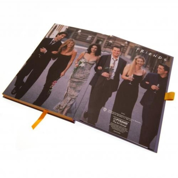 Friends Premium Frame Faux Leather Notebook One Size Lila/Gul Purple/Yellow One Size
